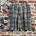 Abercrombie Plaid Cargo Shorts Mens 30
