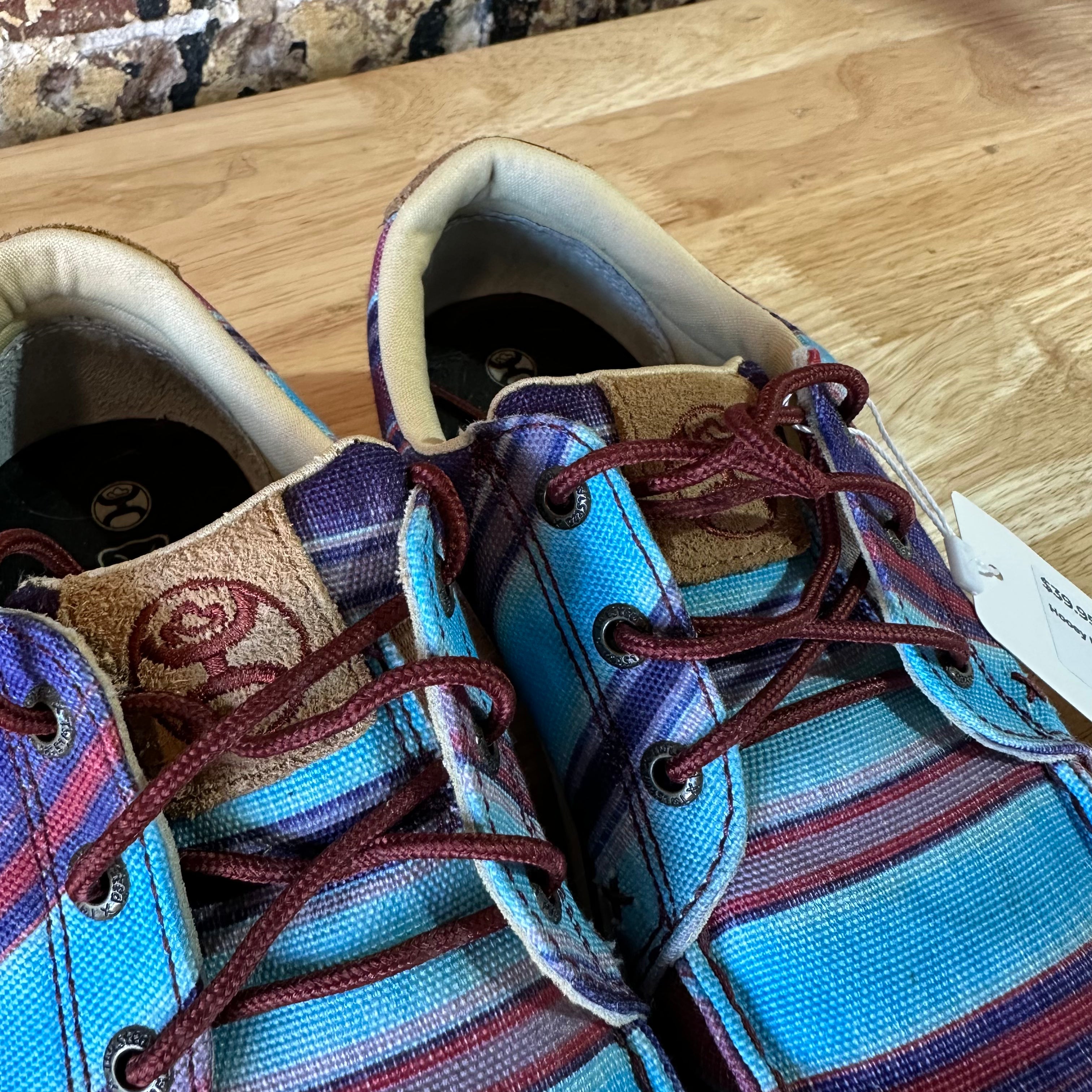 Twisted X Mens 8 M Shoes Sneakers Hooey Loper Blue Red Multi Boho Leather