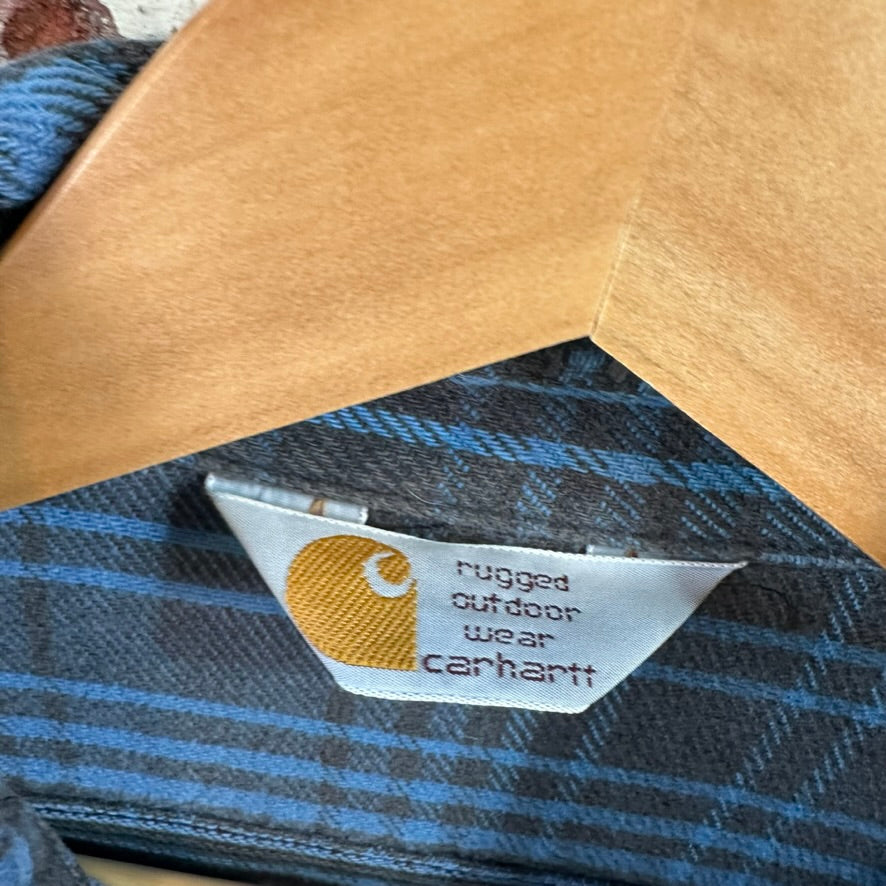 VTG Carhartt Men's Large Flannel Button Shirt