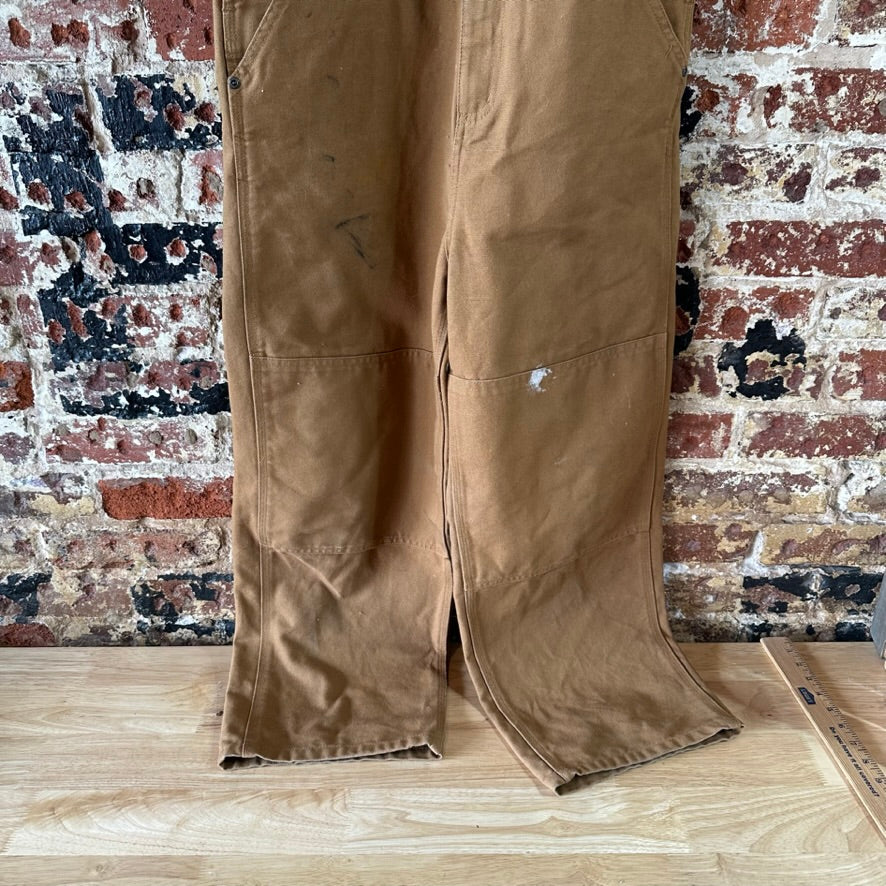 Carhartt Overalls Canvas Brown boys 12 Bibs