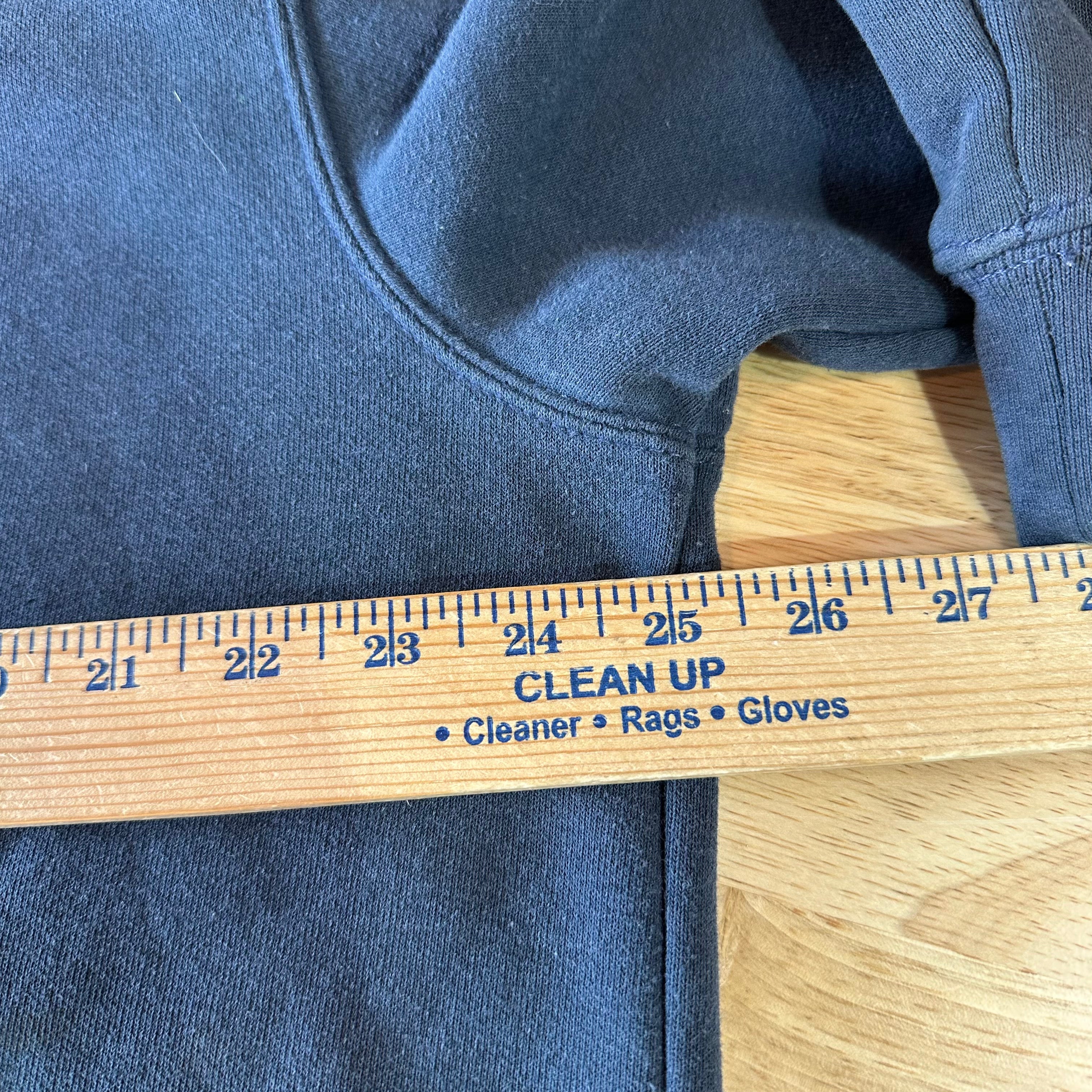 Carhartt K122 NVY Hoodie Sweatshirt Blue Mens Size Large Full Zip