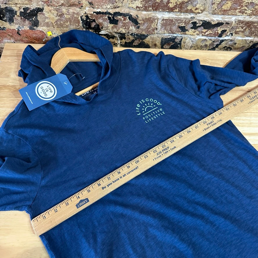 Life is Good Medium L/S Blue T-Shirt NEW