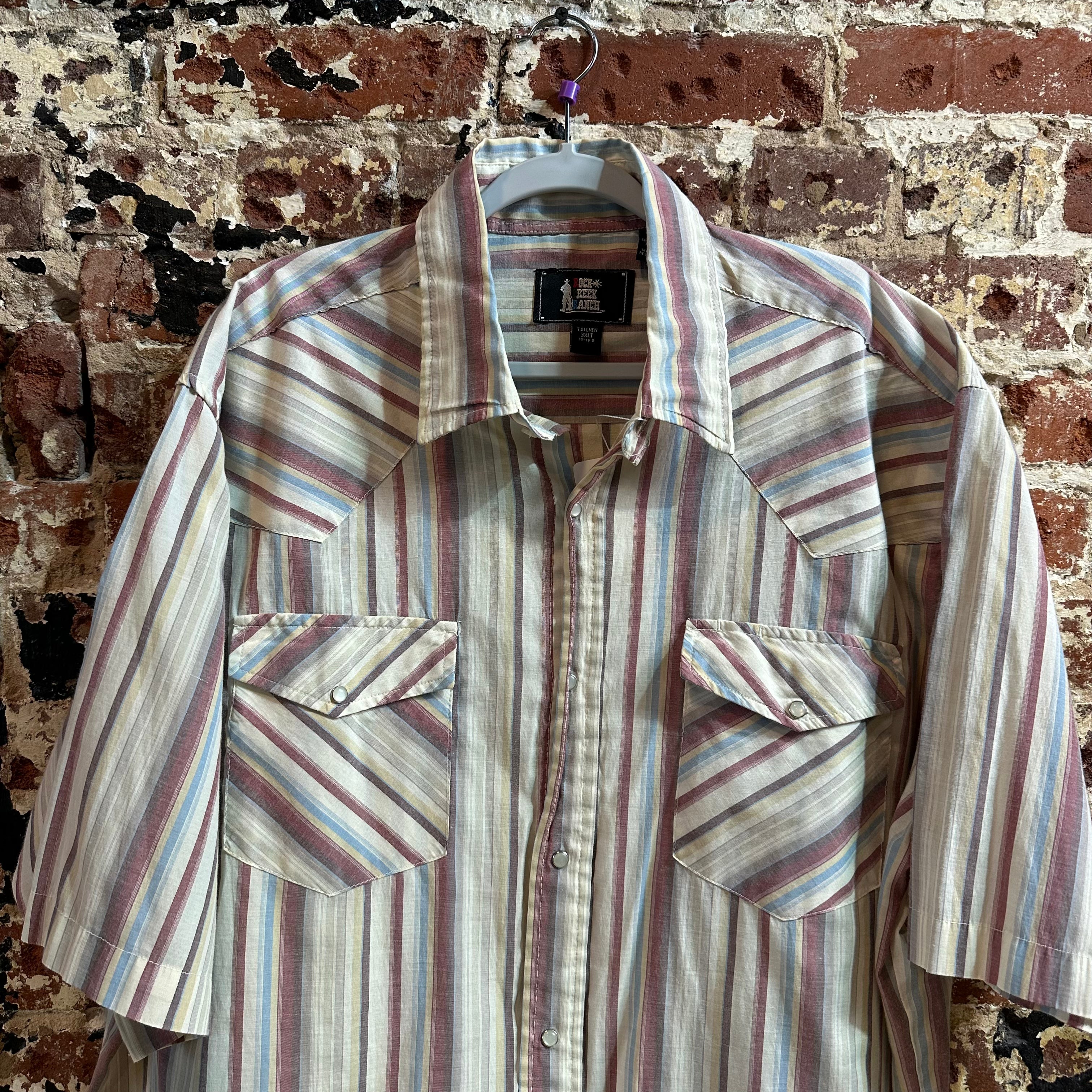 Rock Creek Mens 3XLT Pearl Snap Western Shirt