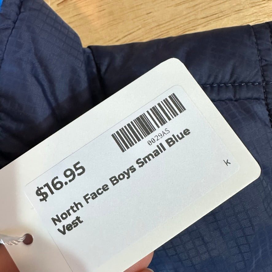 North Face Boys Small Blue Vest