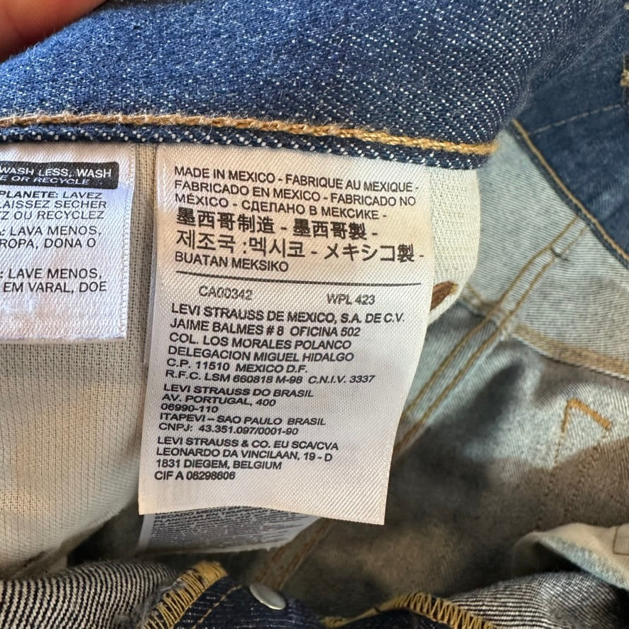 Levi's 501 Mens 32x34 Dark Blue Jeans