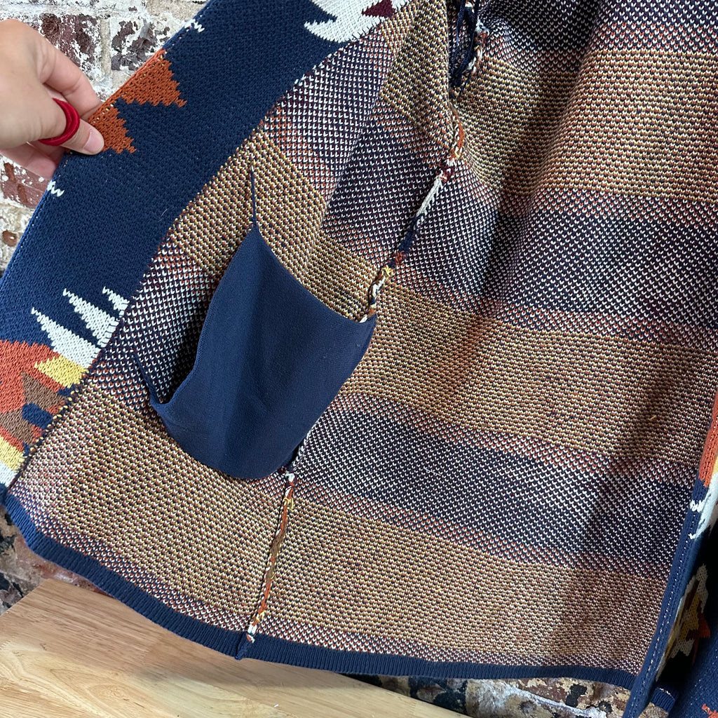 Lucky Brand Womens Medium Aztec Cardigan