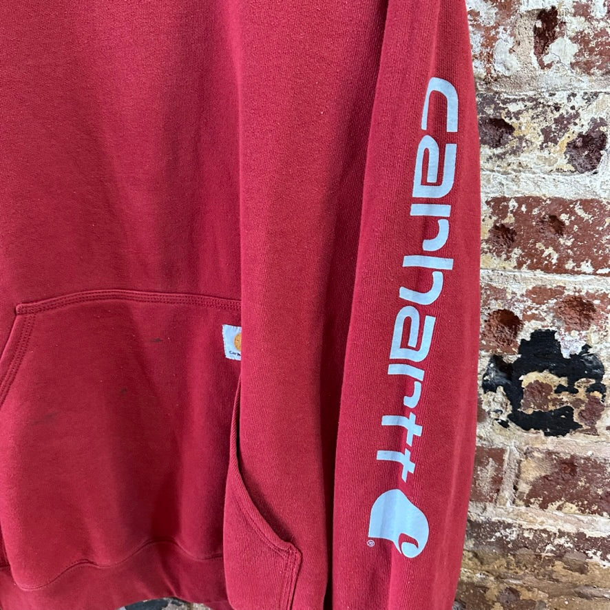 Carhartt Men's Large Tall Red Hoodie