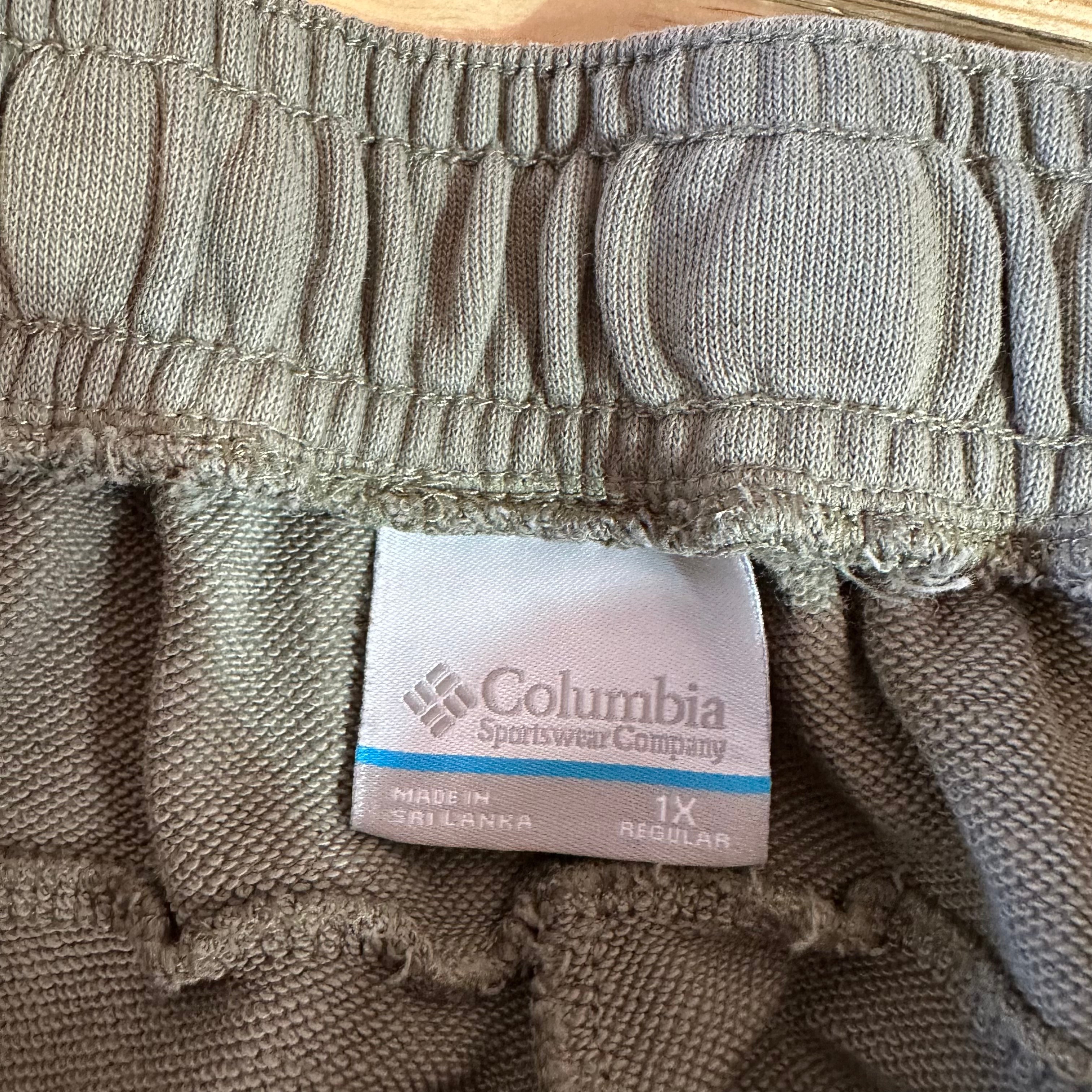 Columbia Sweat Pants Casual Lounge Women's 1X Green Sweatpants 32x27