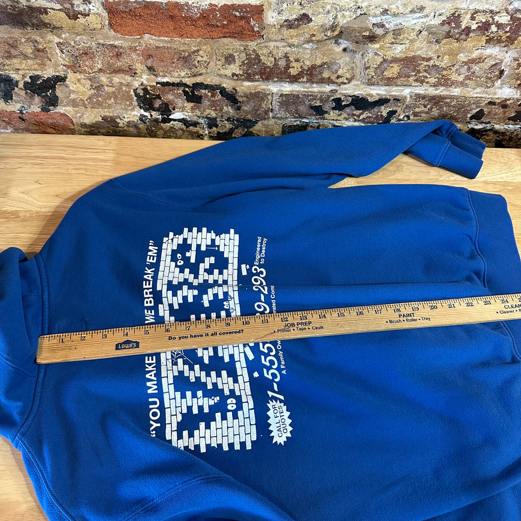 VANS Blue Full Zip Hoodie Mens Medium