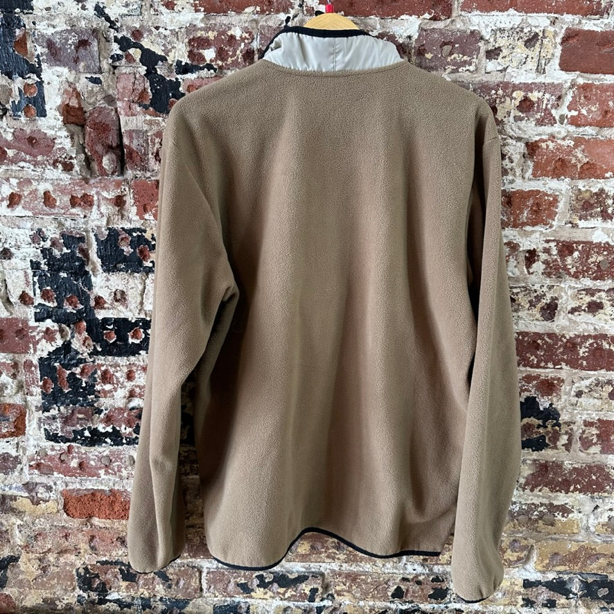 Columbia Jacket Mens Large Brown Tan Sequoia Grove 1/2 Zip Fleece Outdoor