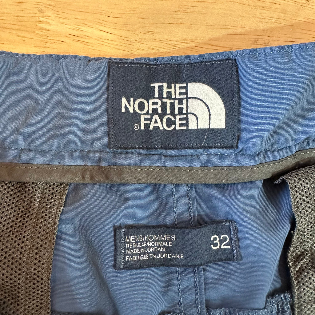 The North Face Shorts Men's 32 Blue belted Outdoor casual hiking