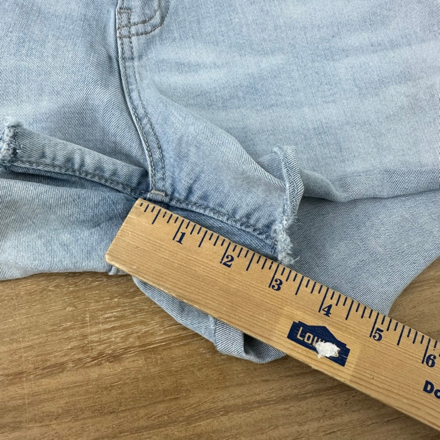 Levi's Cut Off Denim Blue Jean Shorts Womens 14-32 Distressed - 32x3"