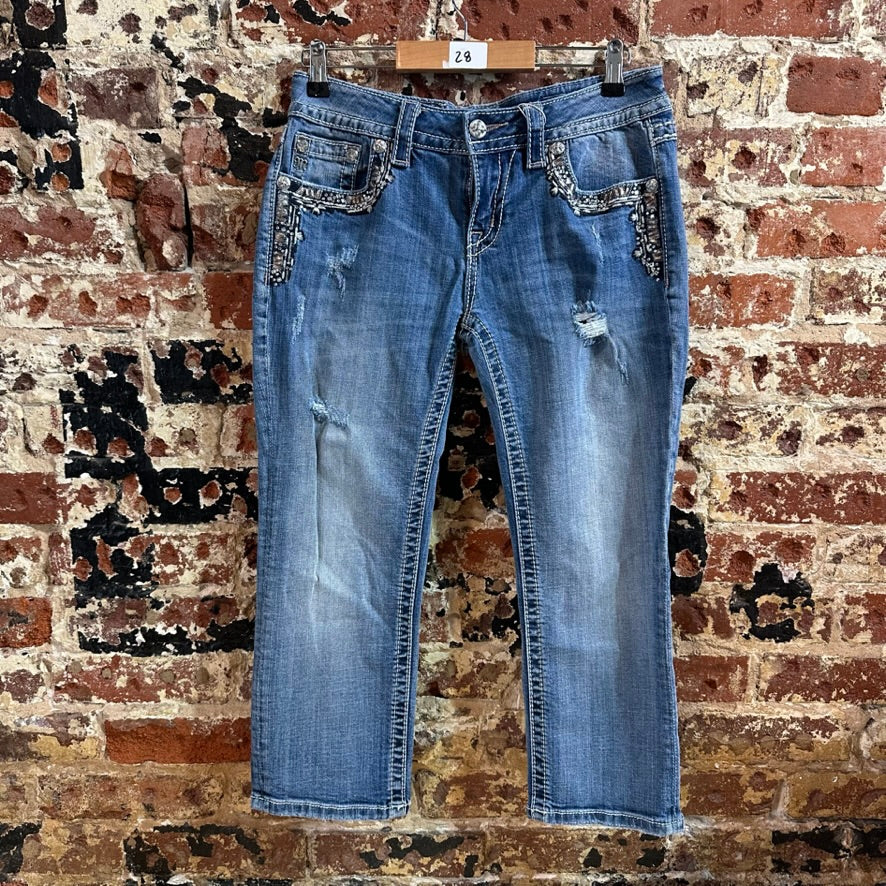 Miss Me Capri Jeans Womens 28