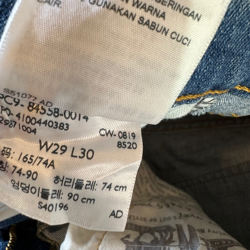 Levi's Skinny Taper Mens 29x30 Blue Jeans
