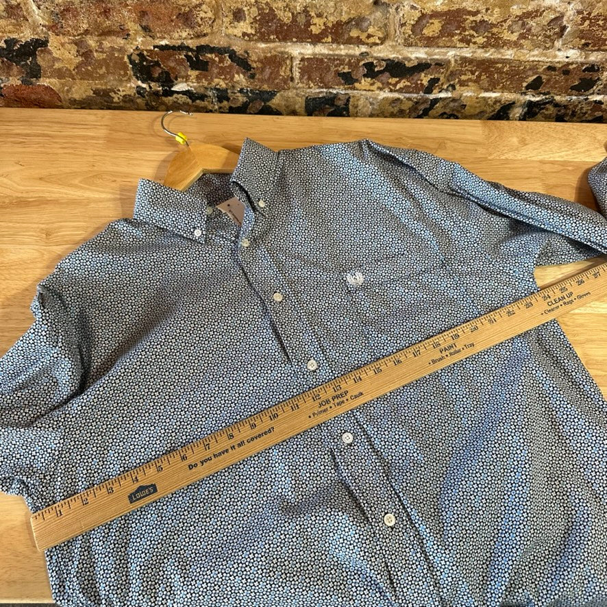 Panhandle Button Up Western Shirt Mens Medium