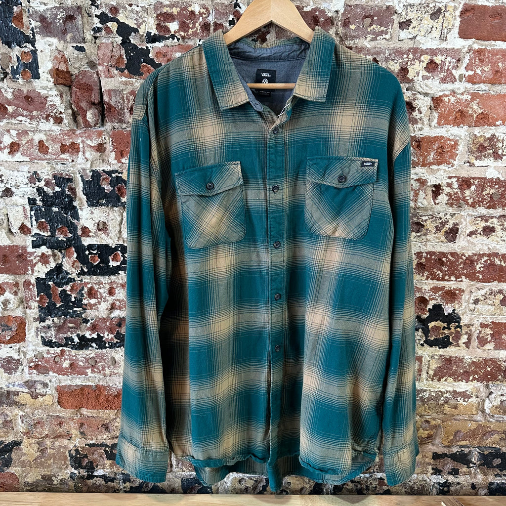 Vans L/S Flannel Button Shirt Mens 2XL