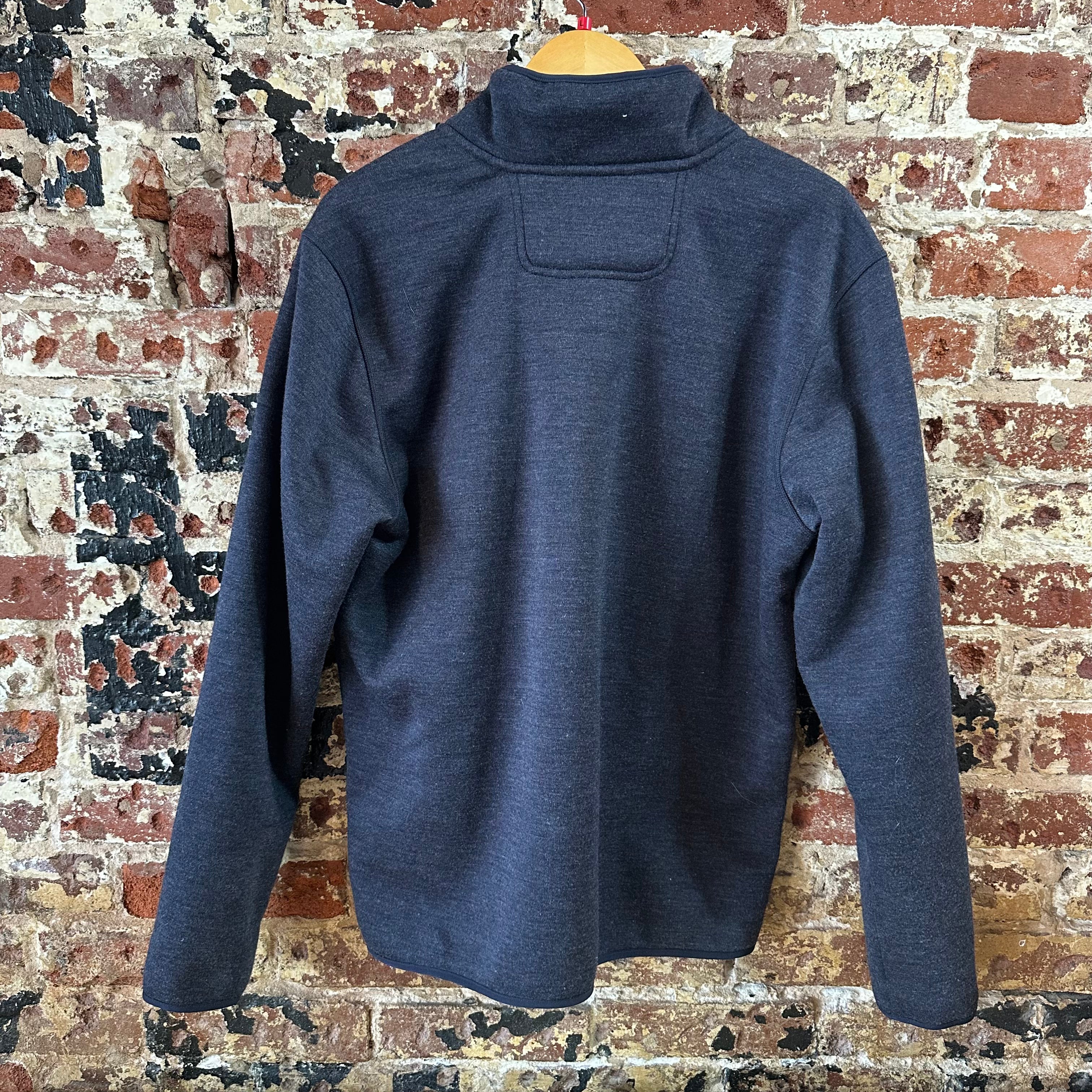 North Face Men's Large 1/4 Snap Blue