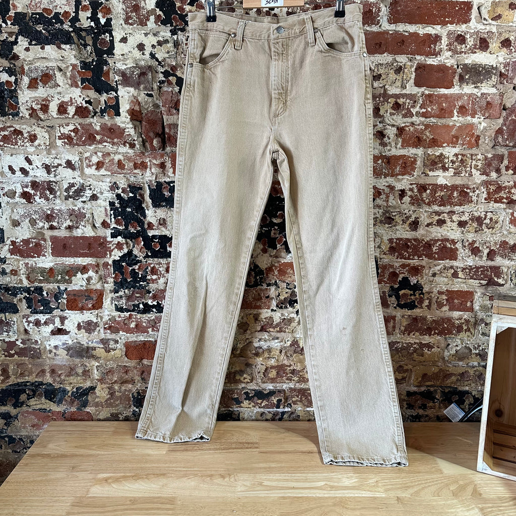 Wrangler Mens 32x34 Tan Jeans