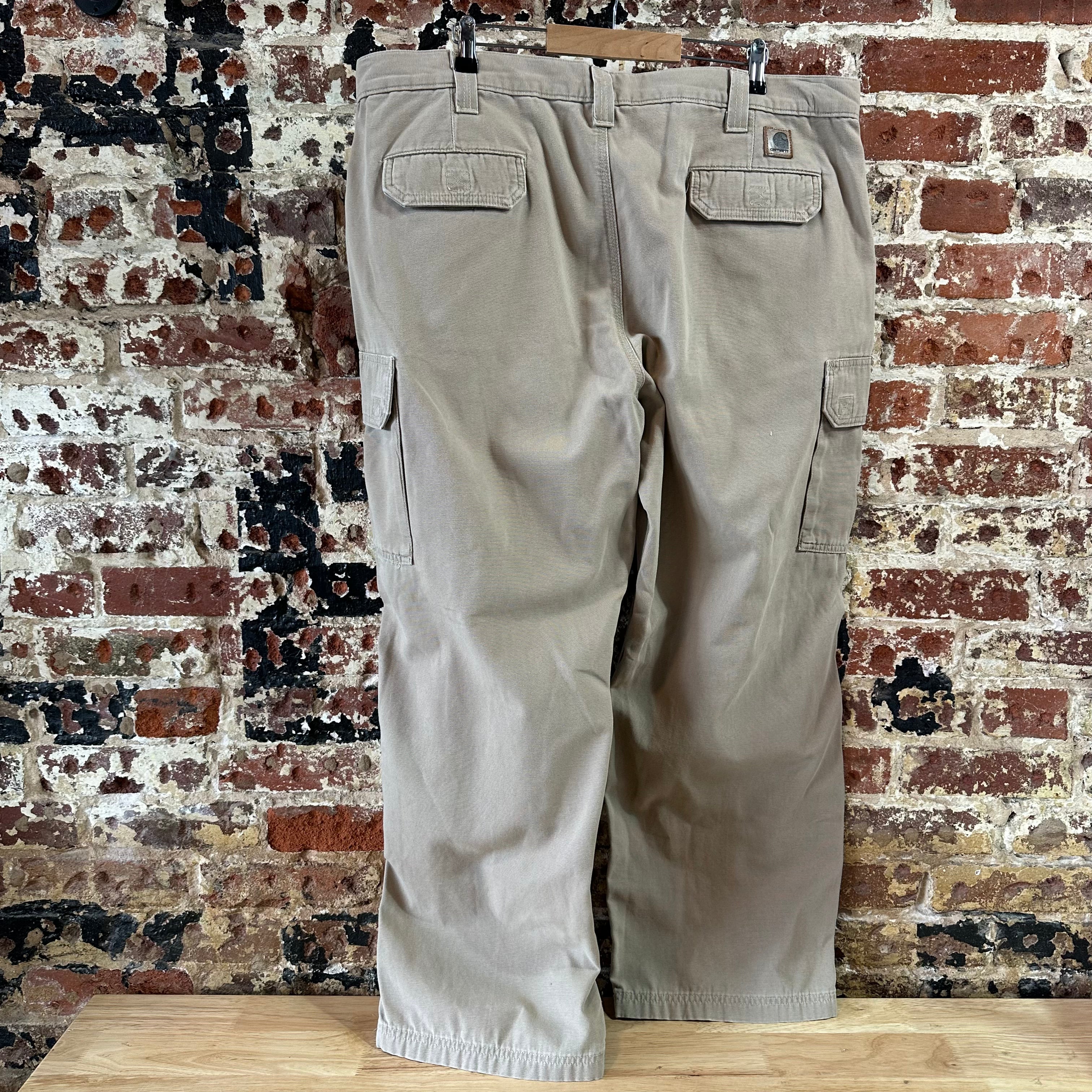 Carhartt Mens 42x30 Tan Cargo Pants