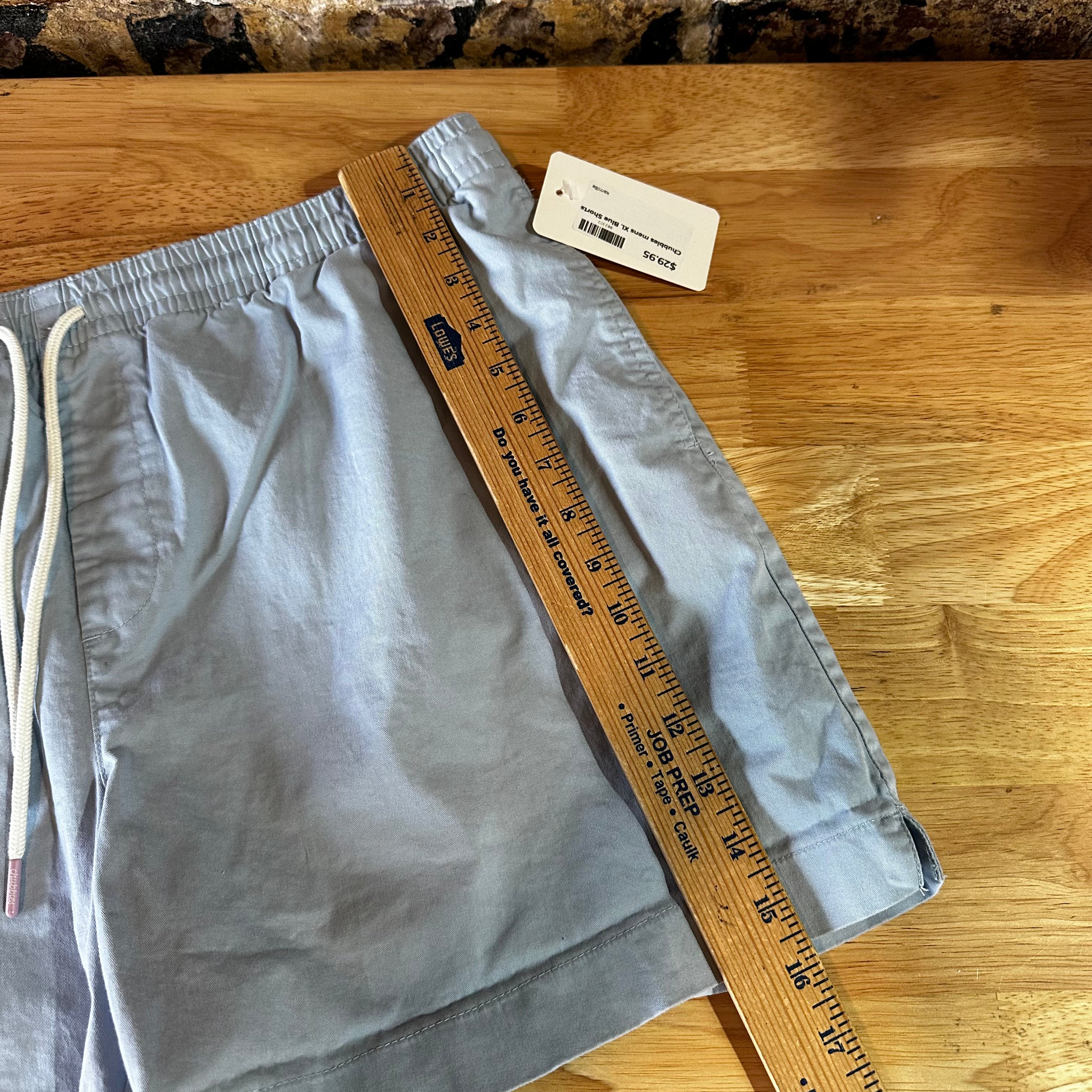 Chubbies Everywear Shorts Mens Size XL 5.5 Inseam Original Stretch Twill Blue