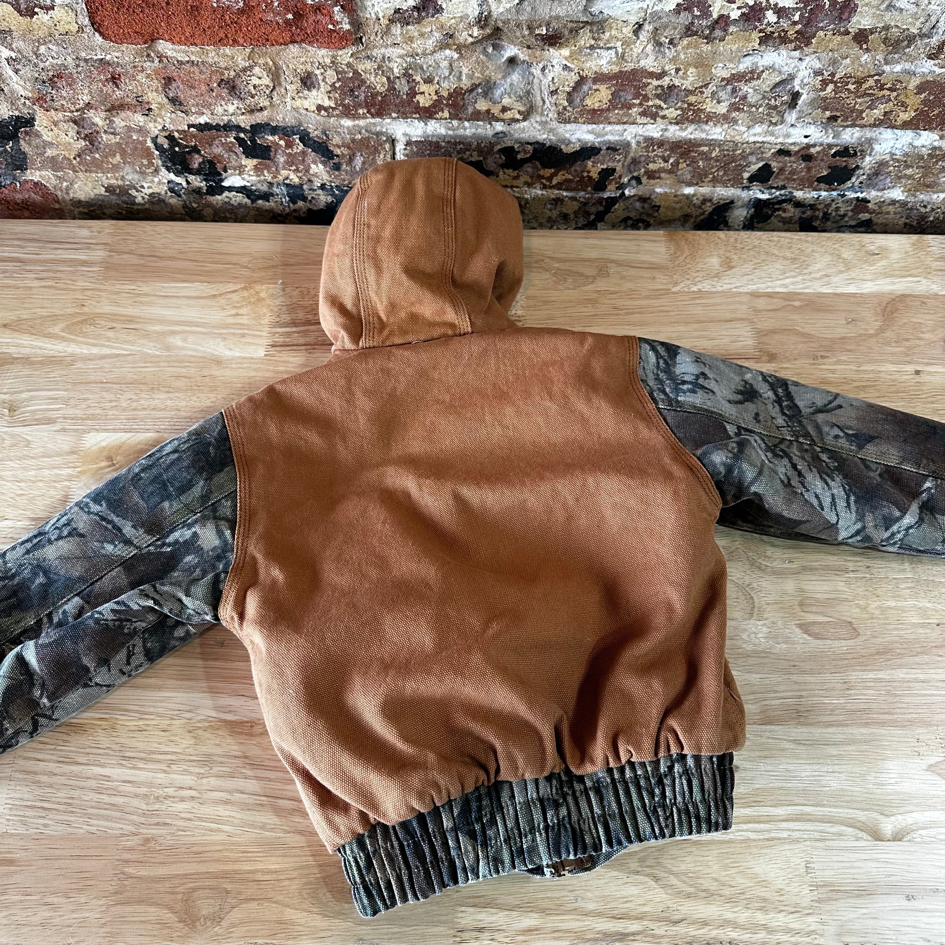 Outdoor Habitat Jacket Toddlers 3T Brown Camouflage Camo Hooded Canvas Hunting