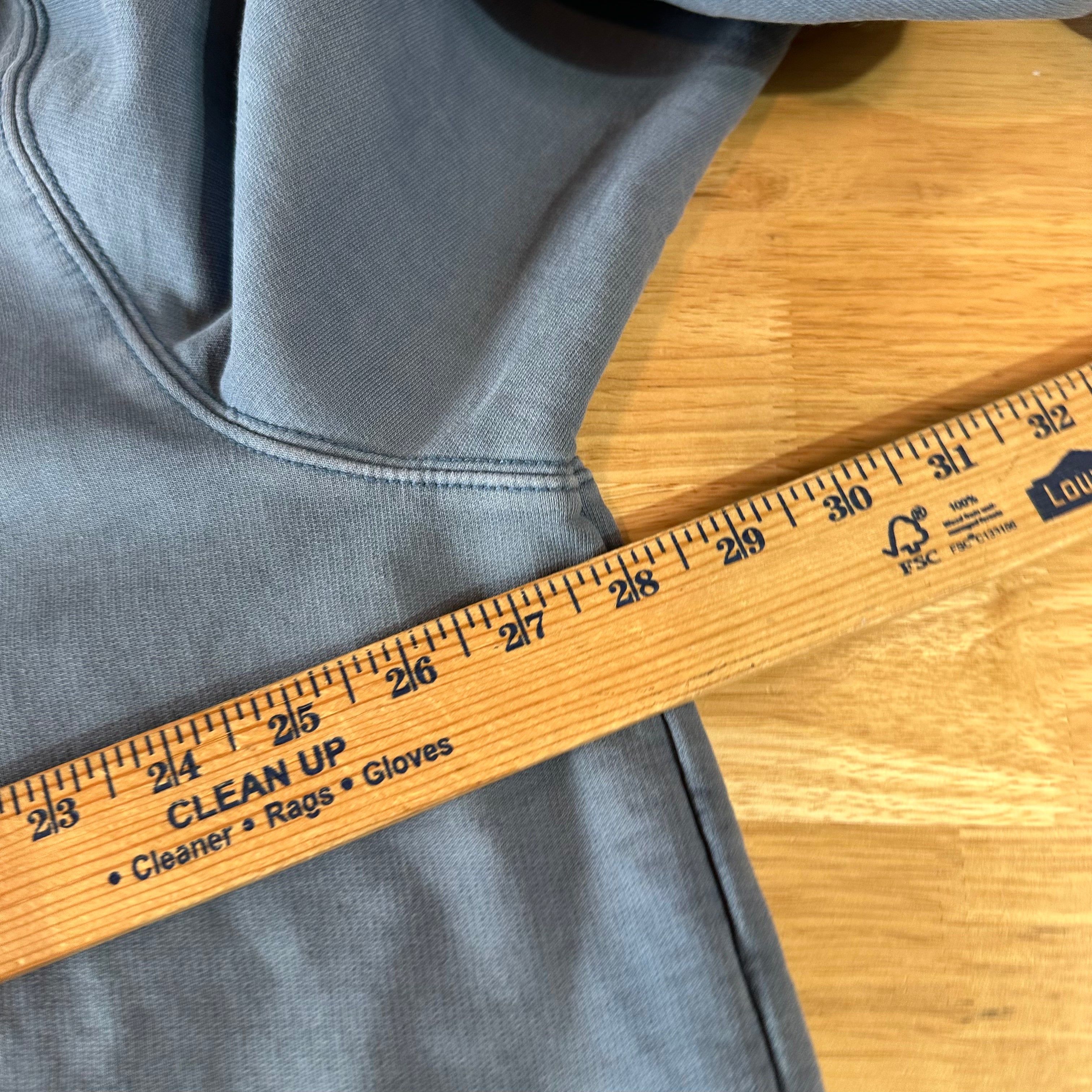 Carahrtt Blue Garment Dyed Hoodie Mens 2XL Tall