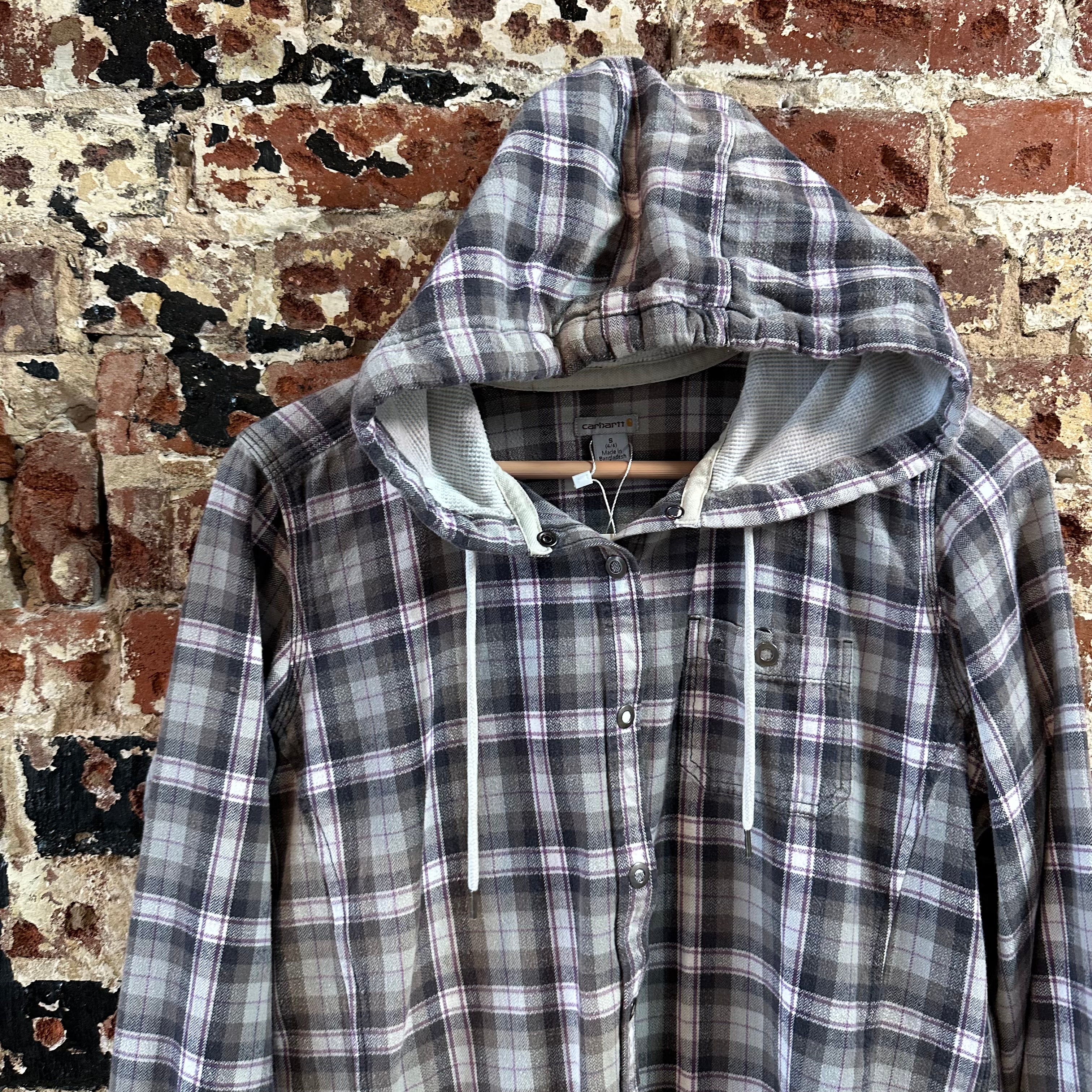 Carhartt Womens Small Button Up Flannel Shirt