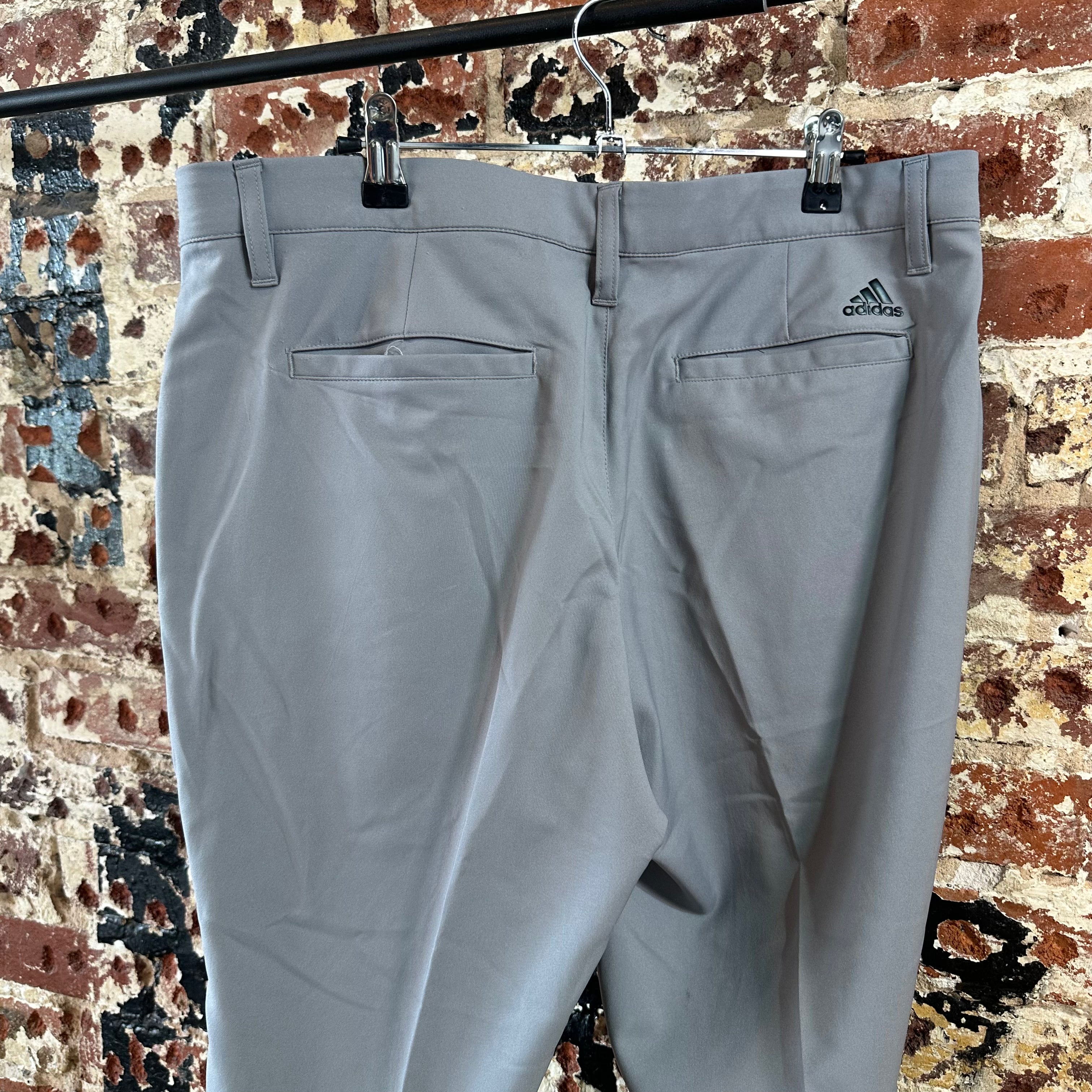 Adidas Mens 34x30 Gray Pants