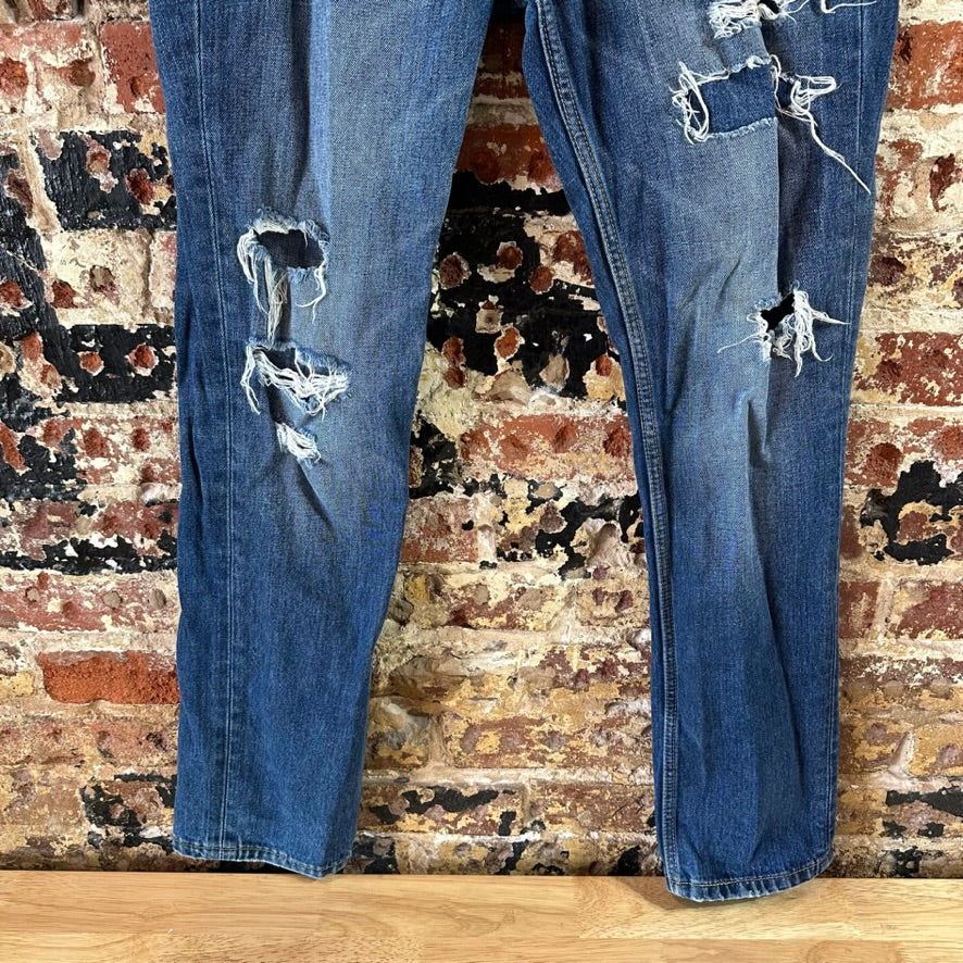 Levis Mens 511 Blue Jeans 33x32 Slim Fit Modern Denim Levi's Distressed