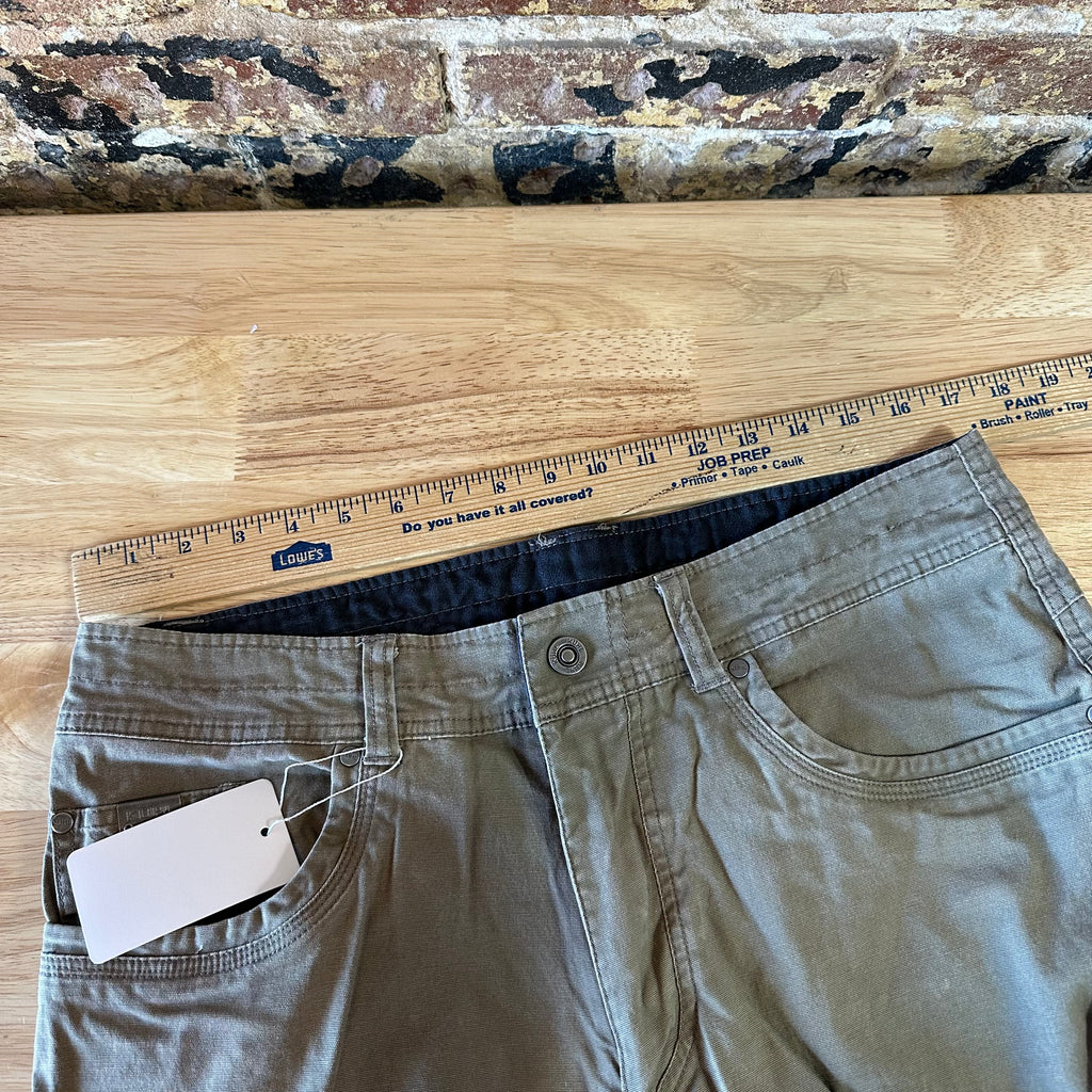Kuhl Pants Men's 34x36 Tan Free Kanvus Jeans Canvas Stretch Hiking Outdoor