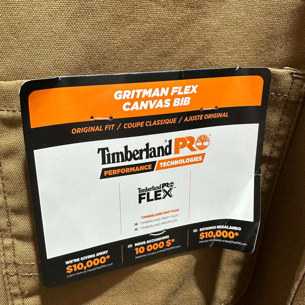 Timberland Pro Mens Small Brown Bibs NEW