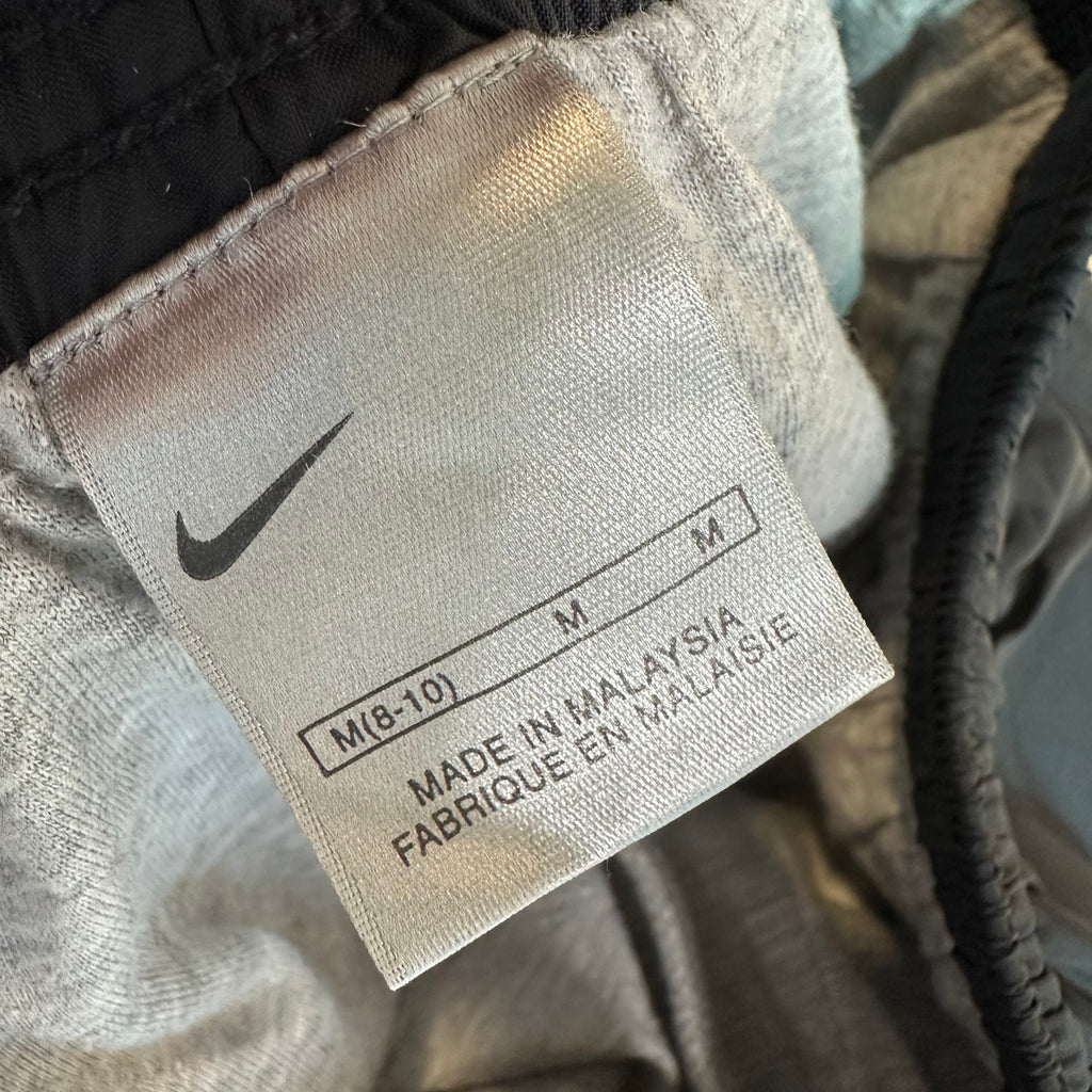 VTG Nike Pants Womens Med Black Track Windbreaker Gym Jogger Workout Running Y2K