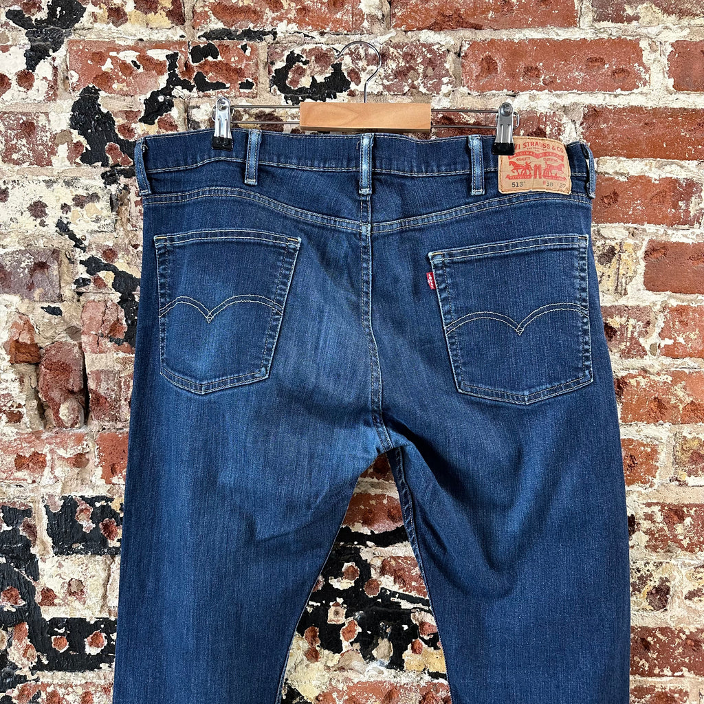 Levi's 513 Mens 38x32 Blue Jeans