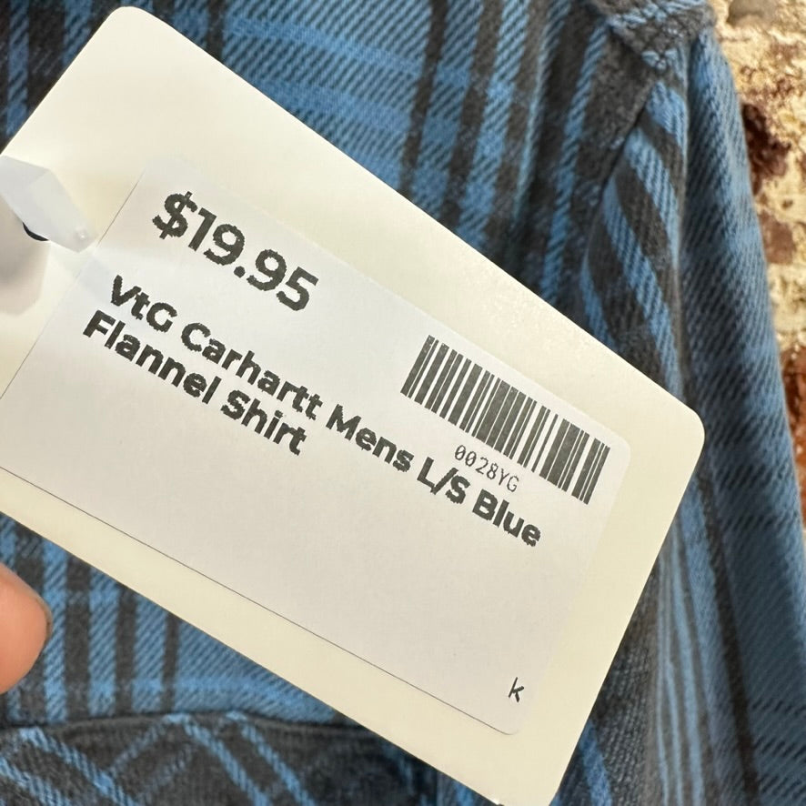 VTG Carhartt Men's Large Flannel Button Shirt