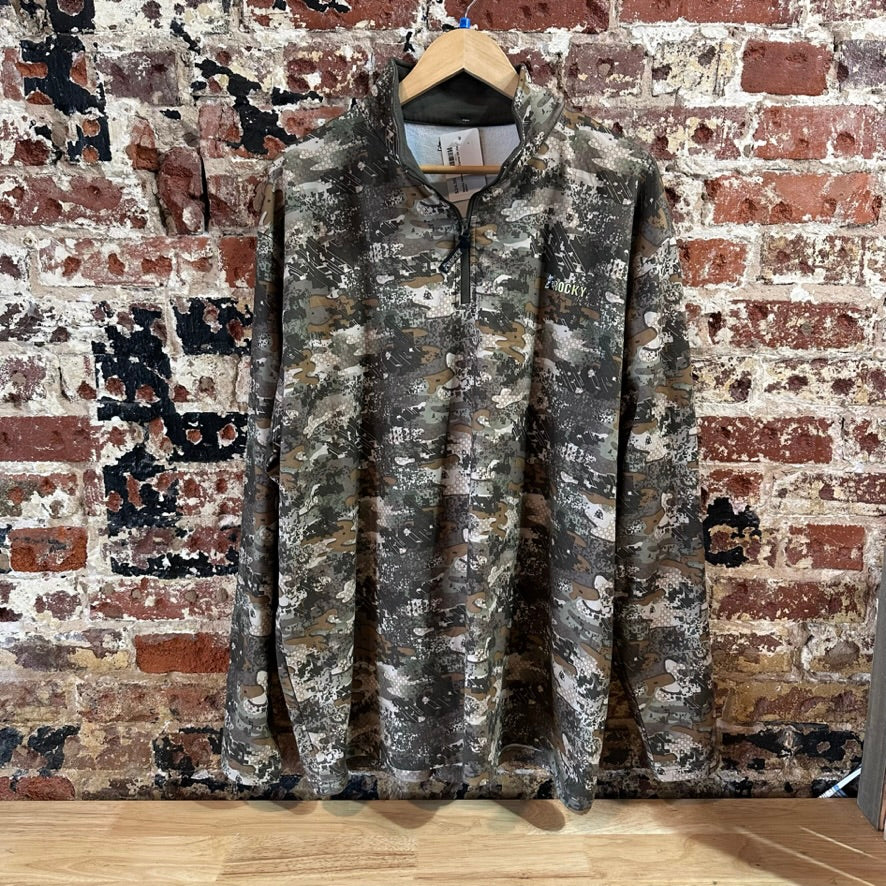 Rocky Men's 2XL L/S 1/4 zip Shirt