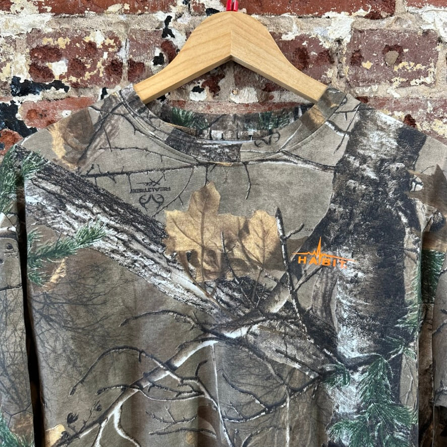 Habit Medium L/S Camo T-Shirt NEW