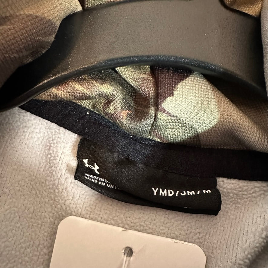 Under Armour Hoodie Youth Medium Camo Fleece Pullover Sweatshirt