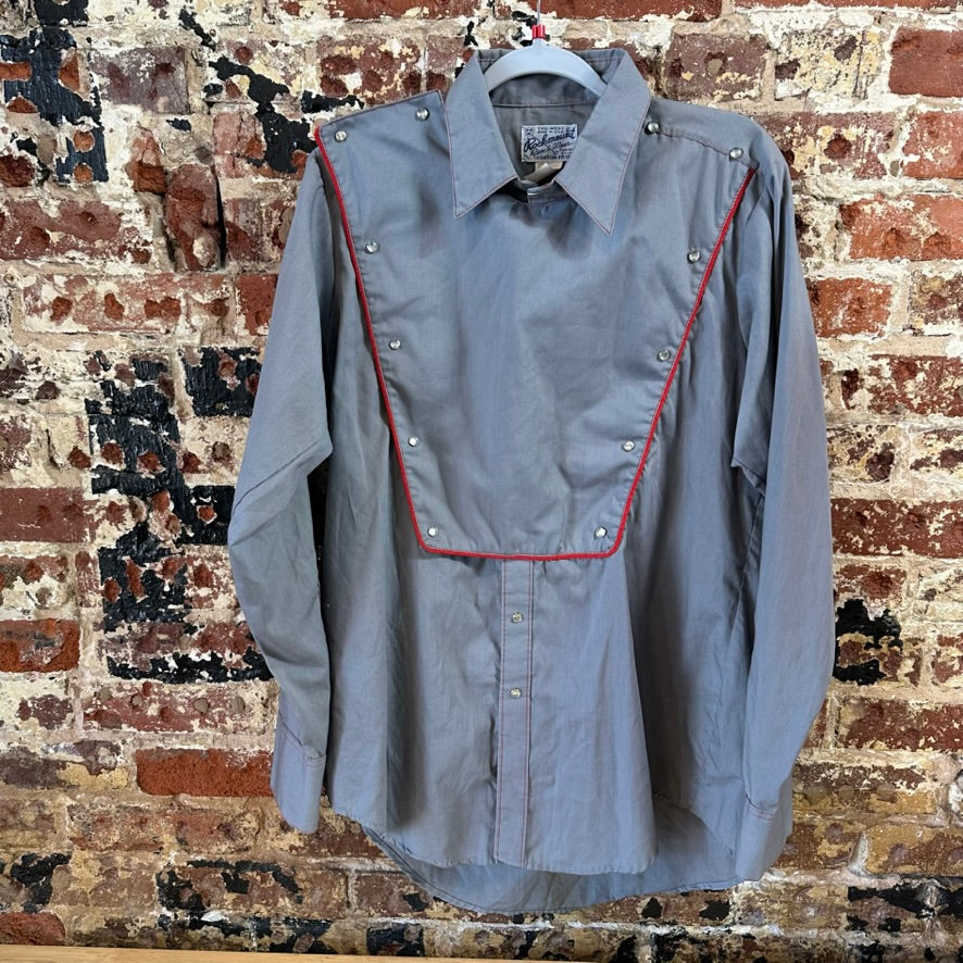 VTG Rockmount Men's Large Gray Western Shirt