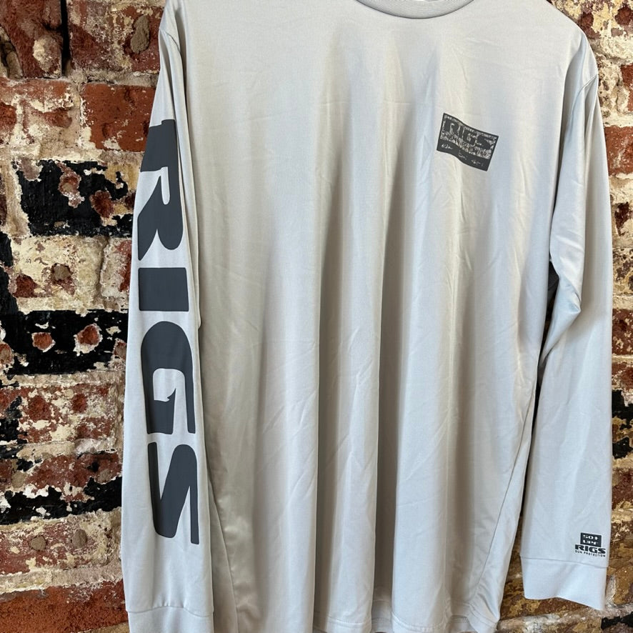 Rigs Large Gray L/S Sun Shirt