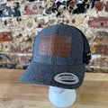 Columbia PFG Hat Snapback Gray USA Flag Fish Mesh back Logo NWT