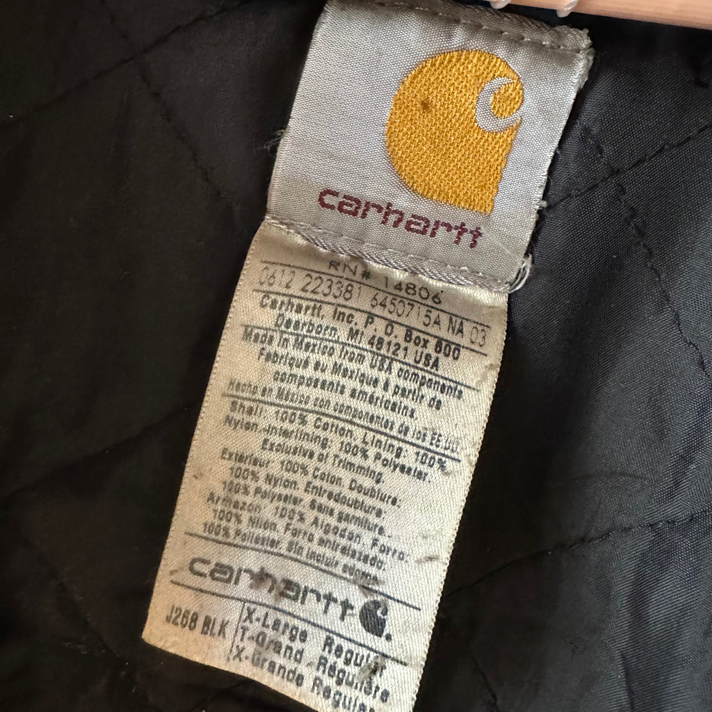 Carhartt J268 Black Jacket Men’s XL