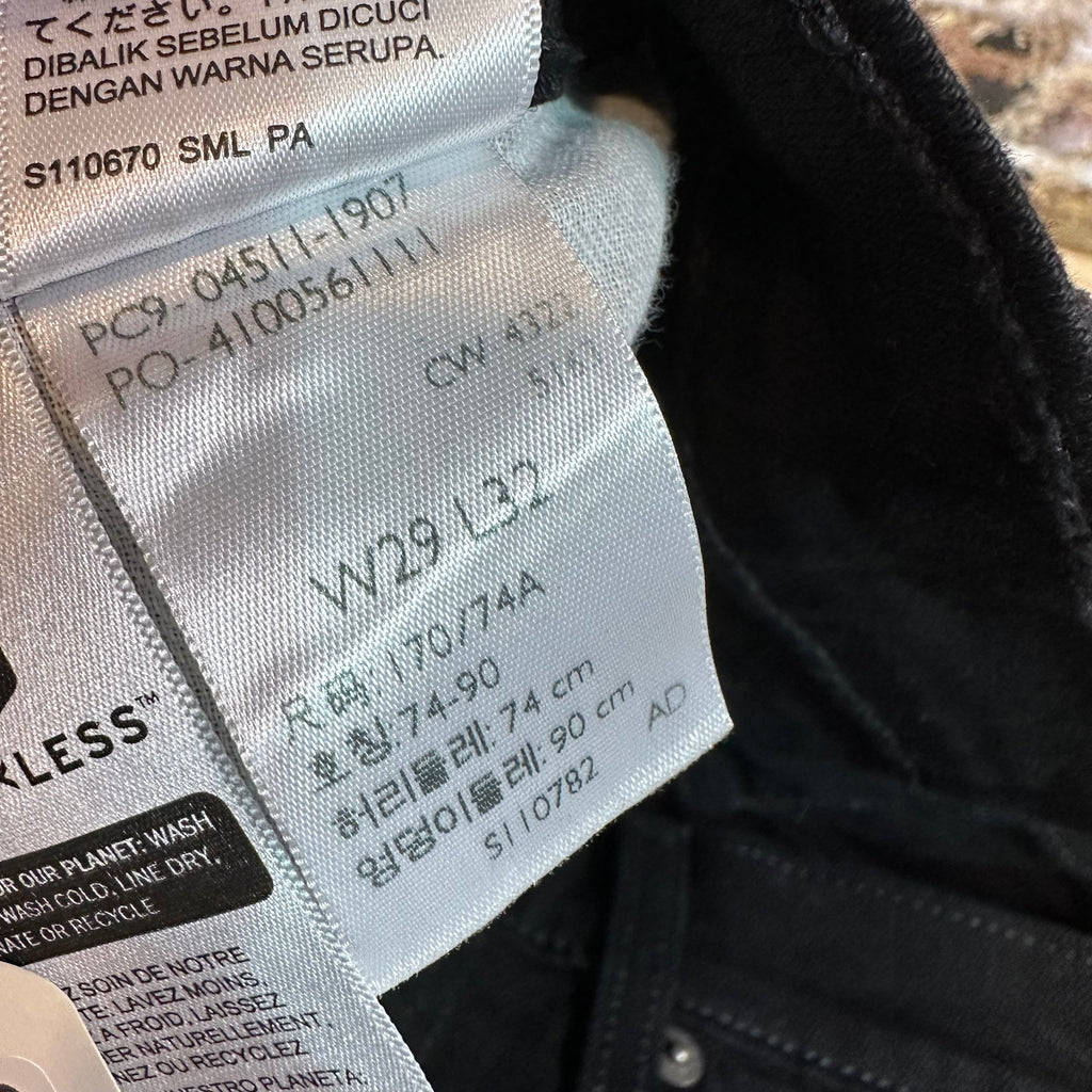 Levis Mens 511 Black Jeans 29x32 Slim Fit Modern Denim Levi's