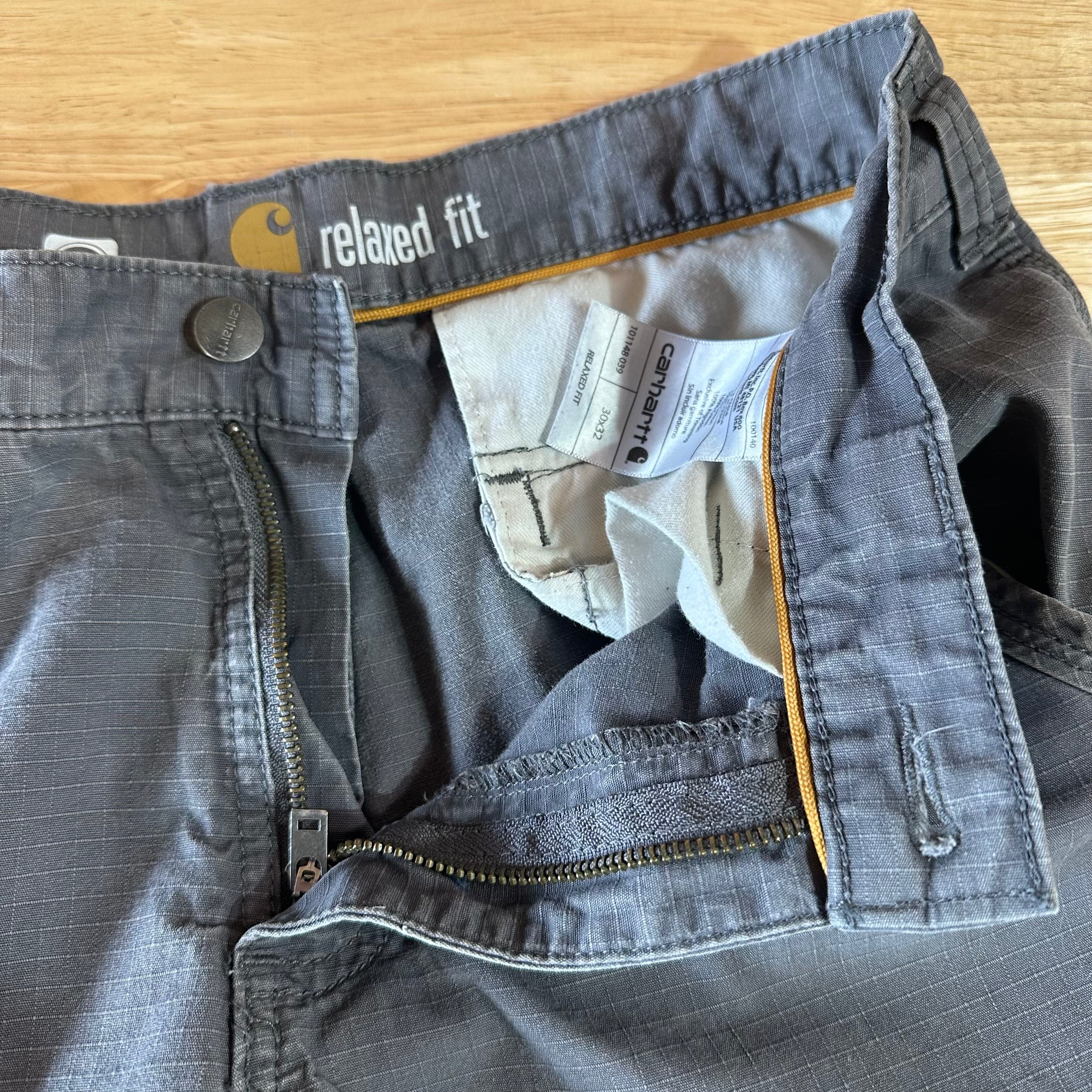 Carhartt Mens 30x32 Gray Cargo Pants