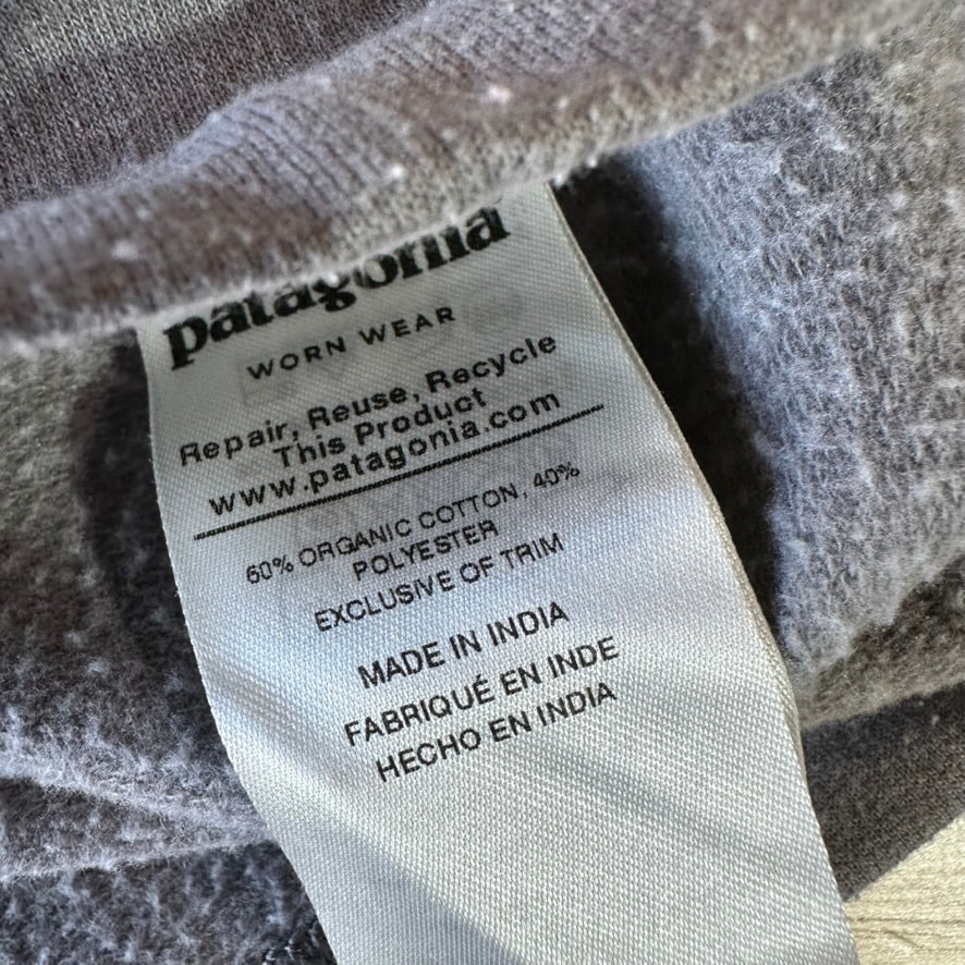 Patagonia Mens Medium Gray Mountain logo 2 toned Lightweight sweatshirt