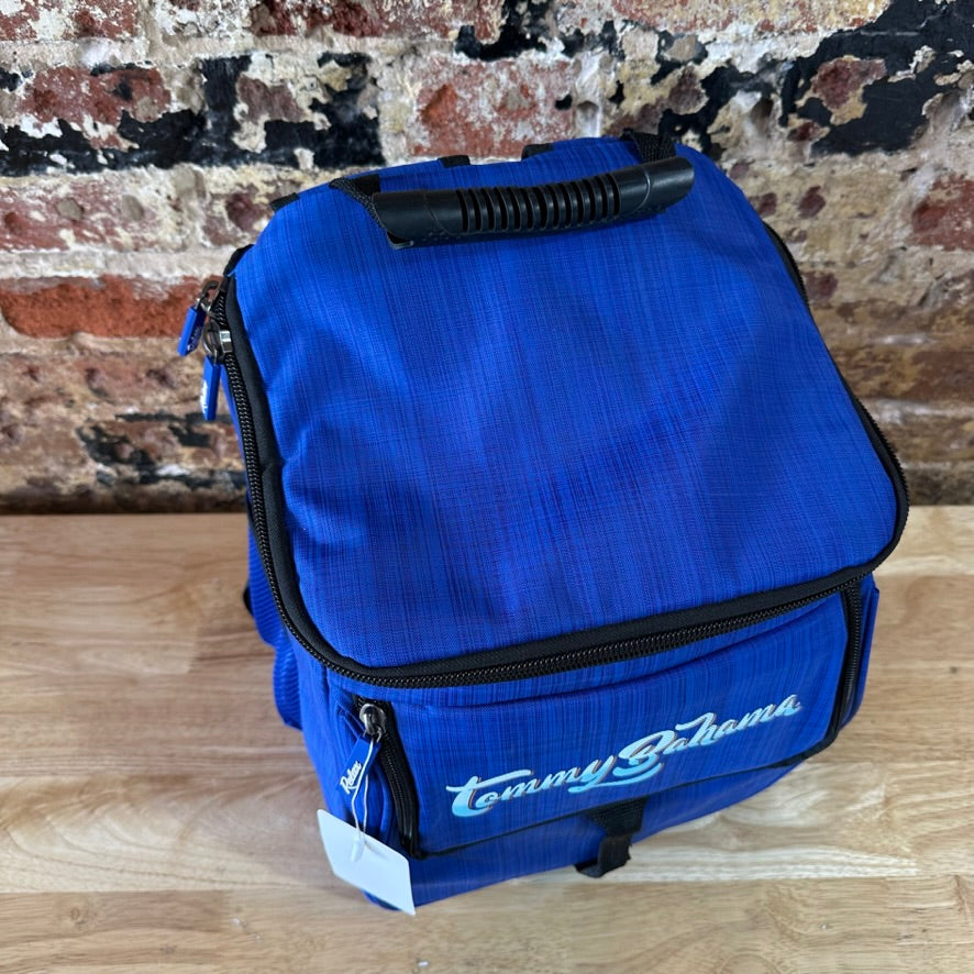 TOMMY BAHAMA Zip Cooler Bag Insulated Backpack Deep Freeze Blue
