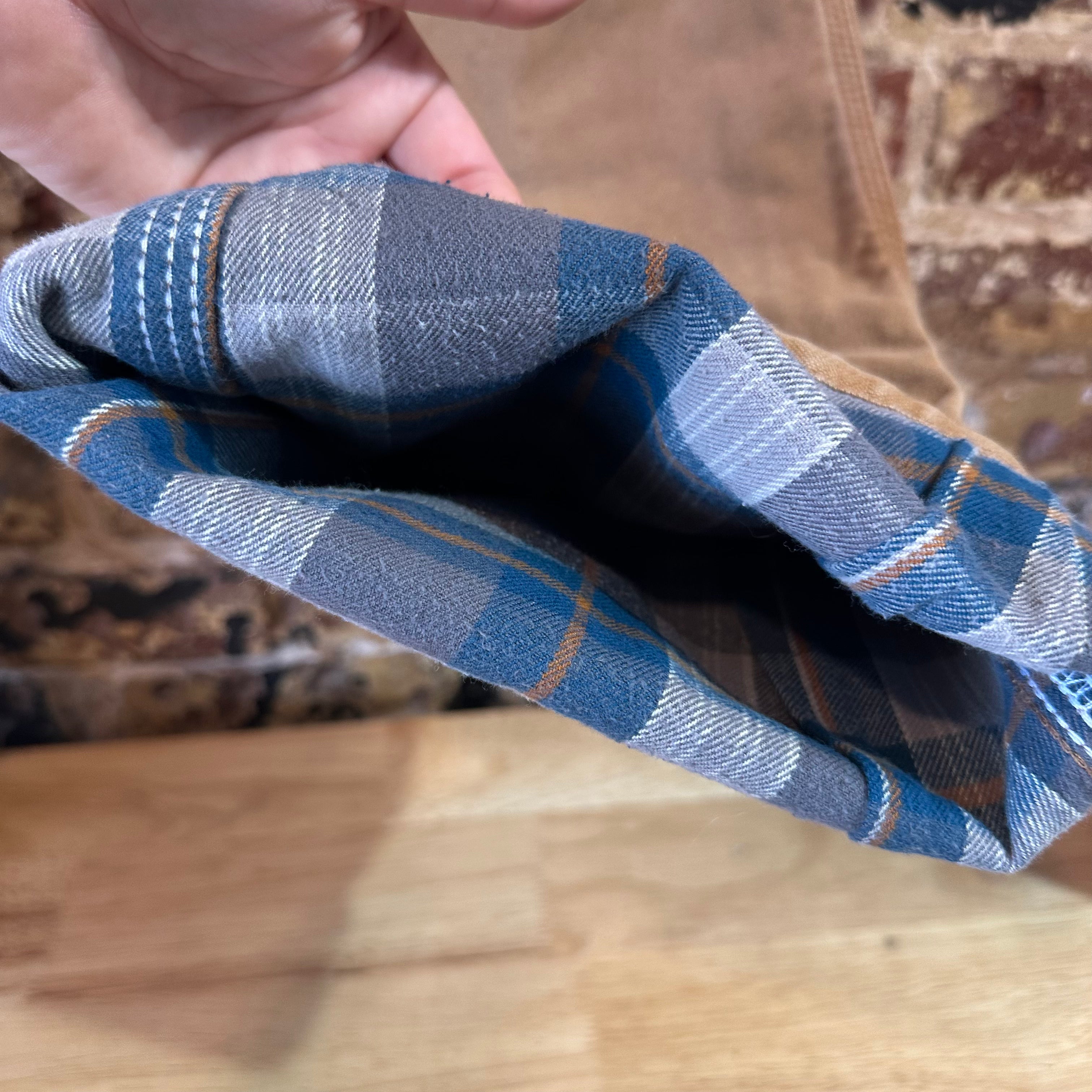 Carhartt Flannel Lined Brown Pants Mens 36x32