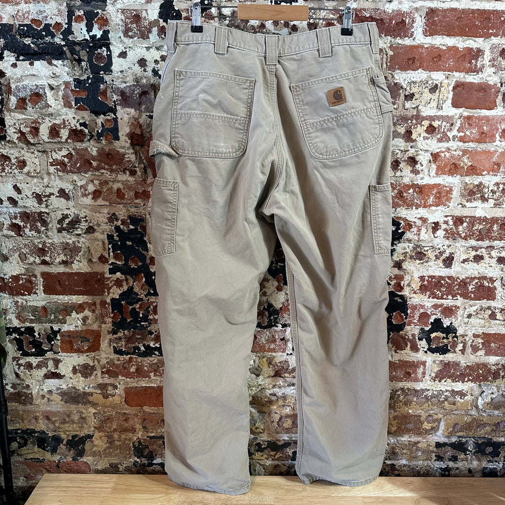 Carhartt Mens 35x32 Tan Pants