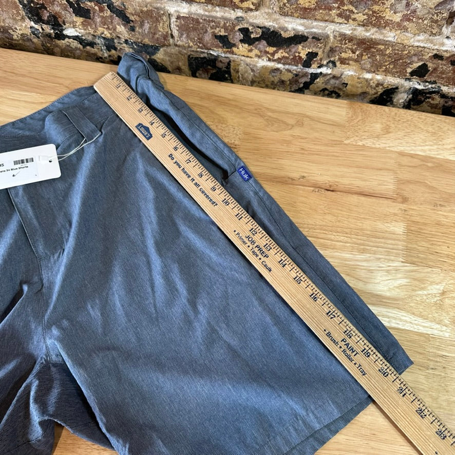 HUK Fishing Shorts Mens XL waist Blue Fishing Outdoor Hiking 8.5" inseam