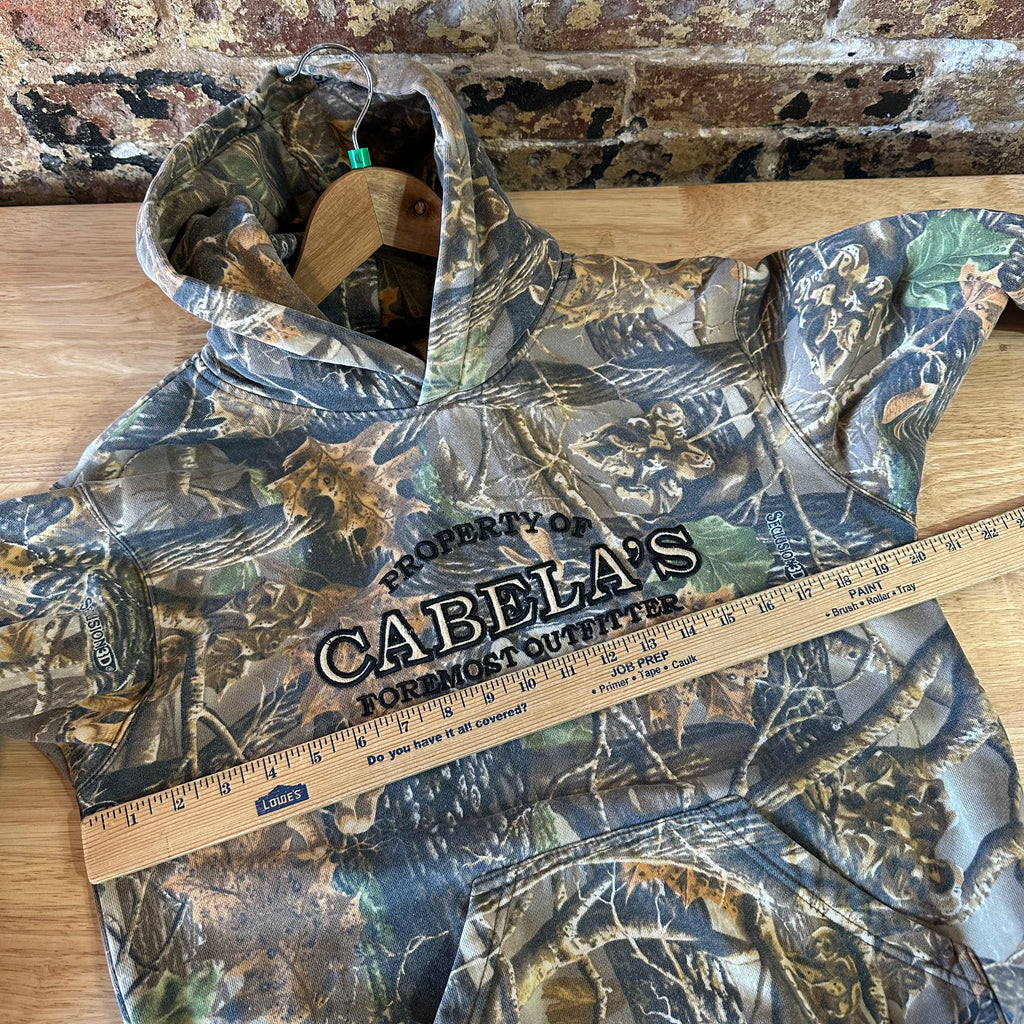 Cabelas Camo Hoodie Boys XL Seclusion 3D Hooded Sweatshirt Hunting