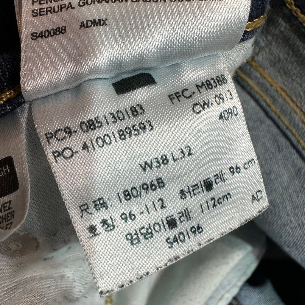 Levi's 513 Mens 38x32 Blue Jeans